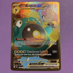 Pokemon TCG Iono's Bellibolt ex 188/159 Journey Together Hyper Rare Gold - Image 1