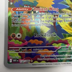 Archeops 132/086 Pokemon SV: White Flare Illustration Rare Holo 2025 - Image 5