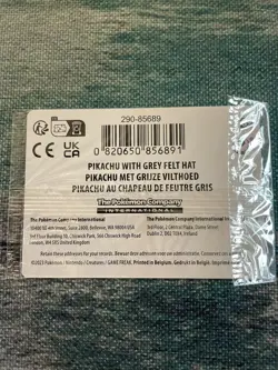 Pokemon SEALED Pikachu with Grey Felt Hat SVP 085 Van Gogh Museum PROMO - Image 2