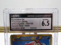 Gyarados EX 123/122 CGC 6.5 Secret Rare Pokemon XY Breakpoint 2016 TCG - Image 2