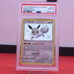 2019 Pokemon TCG Hidden Fates Shiny Vault SV41 Eevee PSA 10 - Image 1