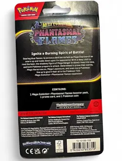 OPENED Pokemon TCG: Phantasmal Flames Whimsicott Promo w/ Swirl 🌀Blister Pack - Image 2