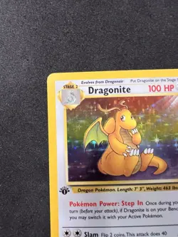 Dragonite 4/62 1st Edition Holo Rare - Pokemon Fossil - Vintage MP - Image 3