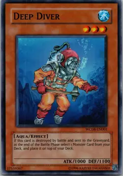 Yugioh Deep Diver WC08-EN001 Super Rare NM - Image 1