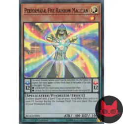 Yugioh Performapal Five-Rainbow Magician BLLR-EN005 Ultra Rare 1st Edition NM - Image 1