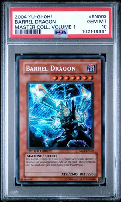 2004 YU-GI-OH! MASTER COLL VOLUME 1 #EN002 BARREL DRAGON PSA 10 - Image 1