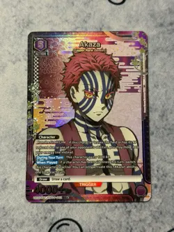 Union Arena Demon Slayer Vol 2 Akaza UEX05BT/KMY-P-002 Rare 1-Star R* NM - Image 1