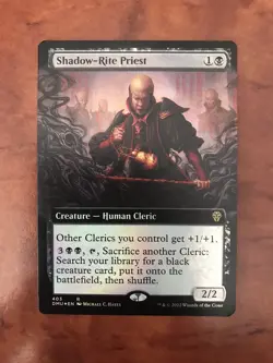 Shadow-Rite Priest Foil Extended Borderless MTG Magic Gathering Card NM Mint DMU - Image 1