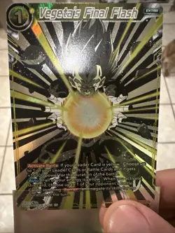 Vegeta Final Flash" card Dragon Ball Super Universal Onslaught set (BT9-133 - Image 1