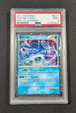 Pokemon Card Holo Suicune SL11 PSA 9 MINT Call of Legends - Image 1