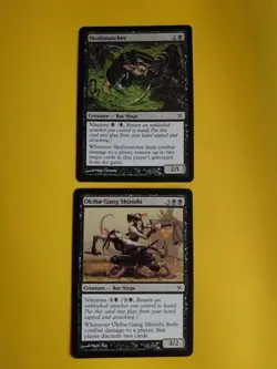 MTG Card. Skullsnatcher & Obika-Gang Shinobi - rat Ninja's Kamigawa 2 cards - Image 1