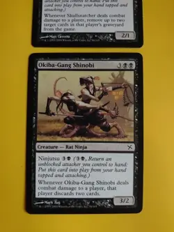 MTG Card. Skullsnatcher & Obika-Gang Shinobi - rat Ninja's Kamigawa 2 cards - Image 2