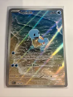 Pokemon Squirtle Holo Card TCG SV Scarlet & Violet 151 Series 170/165 LP - Image 1