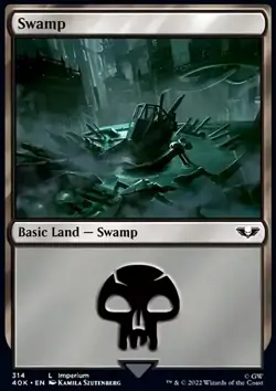 MTG Magic the Gathering Swamp (314/344) Warhammer 40,000 NM - Image 1