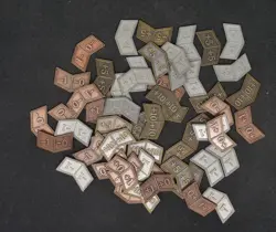 Magic the Gathering Metal Plus Minus Markers Lot of 50 - Image 1