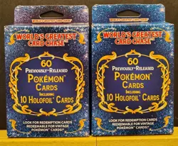 Pokemon TCG World's Greatest Card Chase ! Lot Of 2 Hanger Boxes ** NEW ** - Image 1