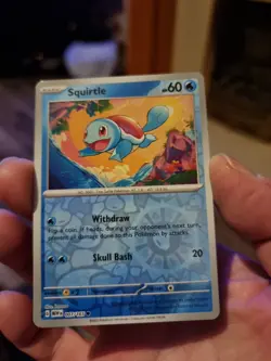 Squirtle (Reverse Foil) - 007/165 - Common - Scarlet & Violet: 151 - Pokemon TCG - Image 1