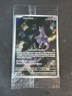 Sealed Mewtwo 052 Scarlet & Violet 151 UPC Black Star Promo Cards Holo Pokemon - Image 1