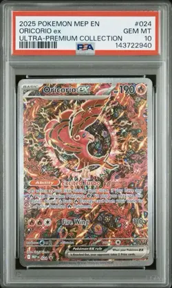 2025 Pokemon TCG Oricorio ex Black Star Promo 024 UPC PSA 10 Holo - Image 1
