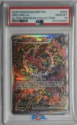 2025 Pokemon TCG Oricorio ex Black Star Promo 024 UPC PSA 10 Holo - Image 4