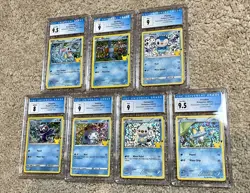 McDonald’s 25th Anniversary Pokemon FULL HOLO SET - Graded By CGC - High Grades! - Image 4
