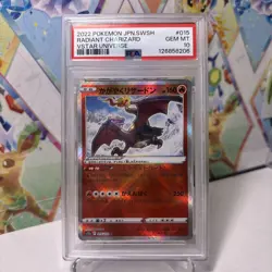 Radiant Charizard 015/172 K s12a VStar Universe Pokemon JPN JP F/S PSA 10🔥 - Image 1