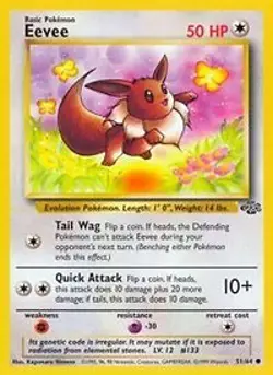 Pokemon Eevee (51/65) Jungle NM - Image 1