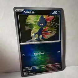 Pokemon Sneasel Master Ball Pattern Holo Sv Prismatic Evolutions 061/131 - Image 1