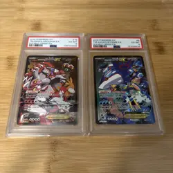 2015 POKEMON TEAM MAGMA'S GROUDON EX & TEAM AQUAS KYOGRE EX PSA 6 - Image 2