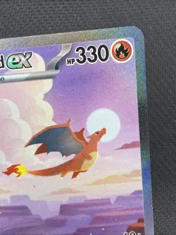 2023 Pokemon SV 151 - MEW EN #199/165 Charizard ex LP/NM. Whiting On A Corner - Image 3
