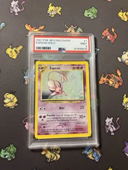 Pokemon Espeon 1/75 Neo Discovery - PSA 9 Mint - New Cert - Swirl 🌀 - Image 1