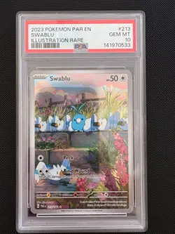 Swablu IR - Pokemon SV Paradox Rift- 213/182 - PSA 10 Gem Mint - Image 1