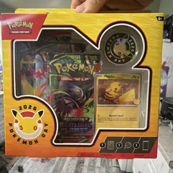Pokemon 30th Anniversary 2026 Day Sealed Box Promo Pikachu Coin 3 Booster Packs - Image 1