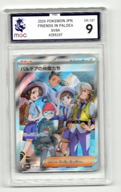 Pokemon Friends in Paldea SR 2024 Prismatic Evolutions #137 MGC 9 Mint Holo - Image 1