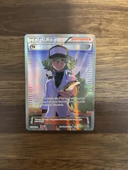 Pokemon TCG N Trainer Supporter Full Art Ultra Rare Card 105a/124 XY - Image 1