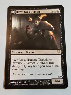 Ravenous Demon / Archdemon of Greed 71/158 Magic The Gathering MTG - Image 1