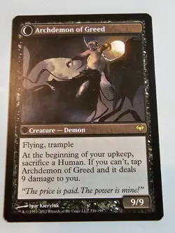 Ravenous Demon / Archdemon of Greed 71/158 Magic The Gathering MTG - Image 2