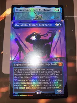 magic the gathering TMNT Donatello, Mutant Mechanic Foil Borderless & Foil - Image 1