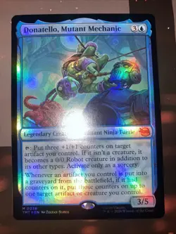 magic the gathering TMNT Donatello, Mutant Mechanic Foil Borderless & Foil - Image 2