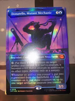 magic the gathering TMNT Donatello, Mutant Mechanic Foil Borderless & Foil - Image 4