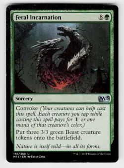 Magic 2015 (M15) #174 Feral Incarnation - Image 1
