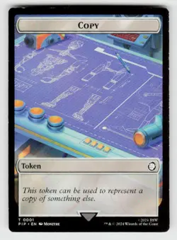 Universes Beyond: Fallout #1 // 3 Copy // Human Soldier Double-Sided Token - Image 1