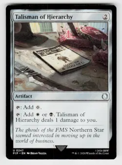 Universes Beyond: Fallout #247 Talisman of Hierarchy - Image 1