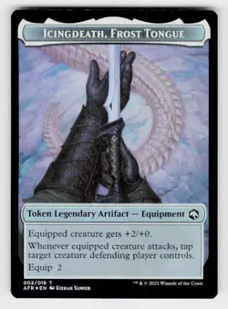Adventures in the Forgotten #14 // 2 Wolf // Icingdeath, Frost Tongue Token - Image 1