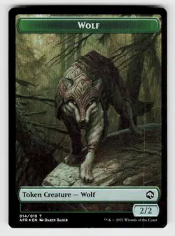 Adventures in the Forgotten #14 // 2 Wolf // Icingdeath, Frost Tongue Token - Image 2