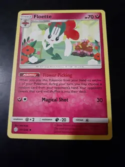 Pokemon FLOETTE Sun & Moon Cosmic Eclipse 151/236 - Image 1