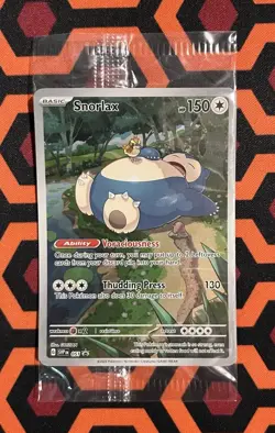 Sealed Snorlax 051 Promo - Scarlet & Violet 151 Pokemon Card - Image 1