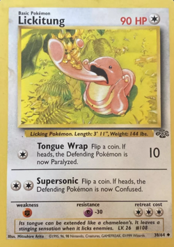 1999 Pokemon TCG -Jungle - Unlimited - Lickitung - 38/64 - Common - Image 1