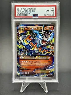 2016 Pokemon Xy Generations M Charizard EX PSA 8 #12 - Image 1