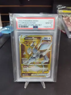 2022 POKEMON SWORD & SHIELD BRILLIANT STARS SECRET FULL ART/ARCEUS VSTAR PSA 10 - Image 1